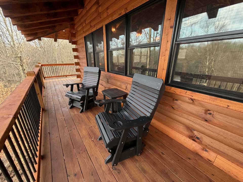 Cloud 9 Treehouse seating outdoors